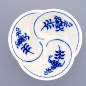 Cibulák - Miska trojlístok 7,3 cm - Originál cibuľový porcelán