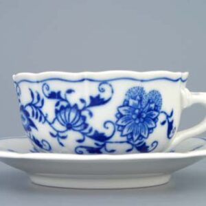 Cibulák - Šálka C2 0,11 l + podšálka C2 12,4 cm - Originálny cibuľový porcelán 1. akosť