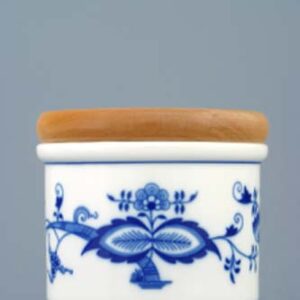 Cibulák - Dóza s dreveným uzáverom 0,30l - originálny cibuľový porcelán 1. akosť